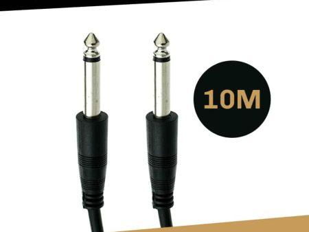 1-4 inch Mono to 1-4 inch Mono Speaker Cable 10 Meters Hot on Sale