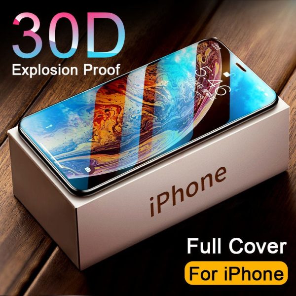 30D Full Cover Tempered Glass on For iphone Sale