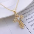 Luxury Zircon Cross Necklace For Discount