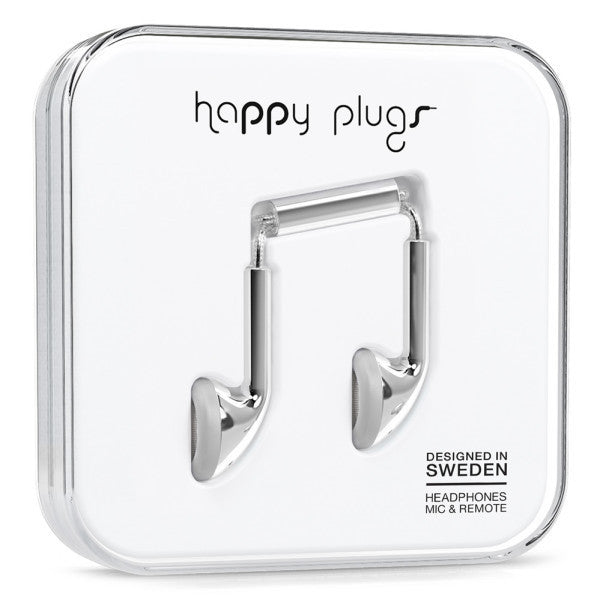 Happy Plugs EarBud - Silver (Deluxe Edition) Online