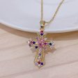 Luxury Zircon Cross Necklace For Discount