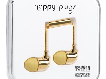 Happy Plugs In-Ear - Gold (Deluxe Edition) on Sale