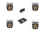 Chauvet DJ Quad Color RGBA LED Par DJ Lighting Package with USB Transceiver and Wireless Lighting Controller Hot on Sale