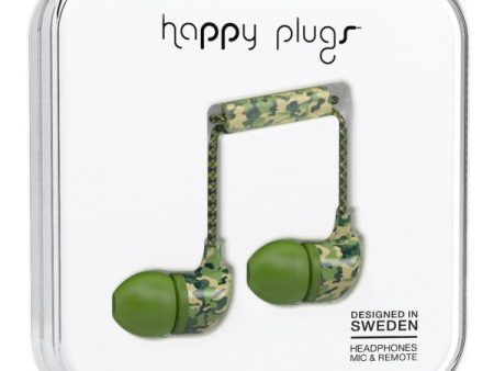 Happy Plugs In-Ear - Camouflage (UNIK Edition) For Sale