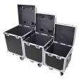 B-Stock: ProX XS-UTL49 PKG3, ATA Style Road Cases Large, Medium and Small Size with Wheels - Package of 3 Supply