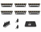 Chauvet DJ Q6BT ILS RGBA LED Bars DJ Lighting Package with USB DMX Transceivers and Wireless Lighting Controller Online Hot Sale