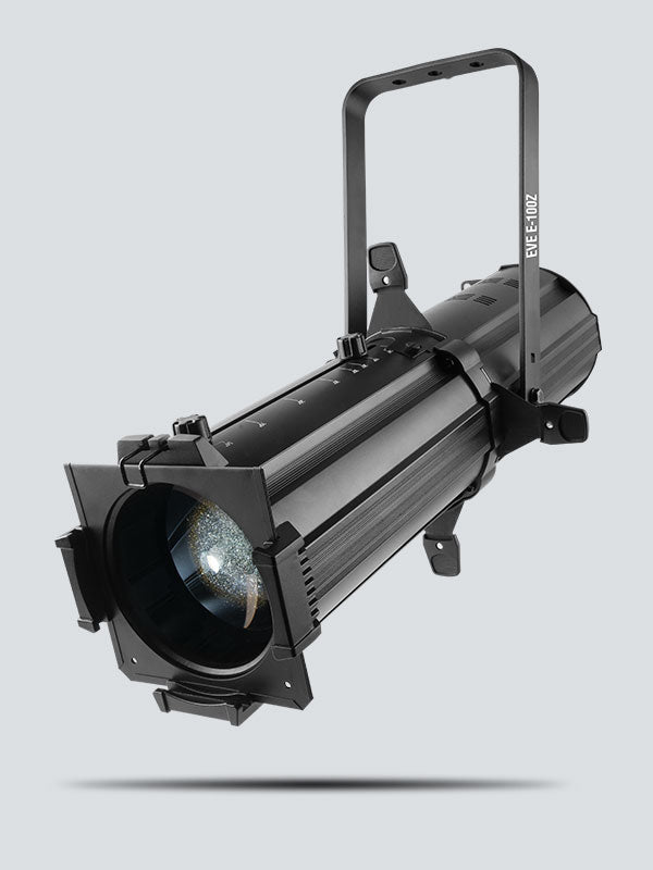 Chauvet DJ EVE E-100Z 100w Warm White Ellipsoidal Spot LED w  Manual Zoom, Framing Shutters, and Frames for Gels and Gobos Cheap