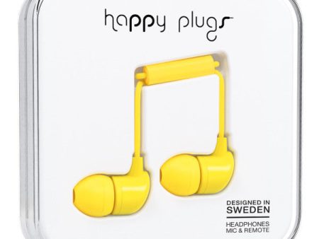 Happy Plugs In-Ear (Yellow) Cheap