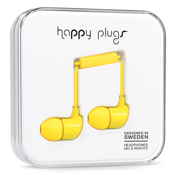 Happy Plugs In-Ear (Yellow) Cheap