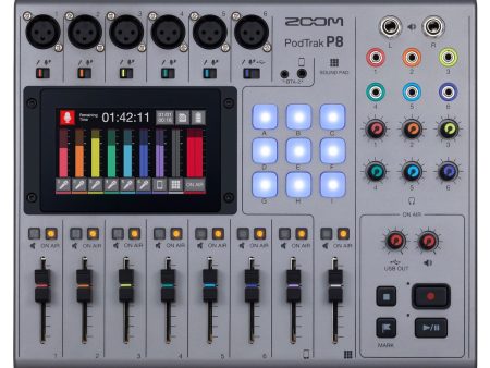 Zoom Podtrak P8 8-channel Podcasting Mixer Cheap