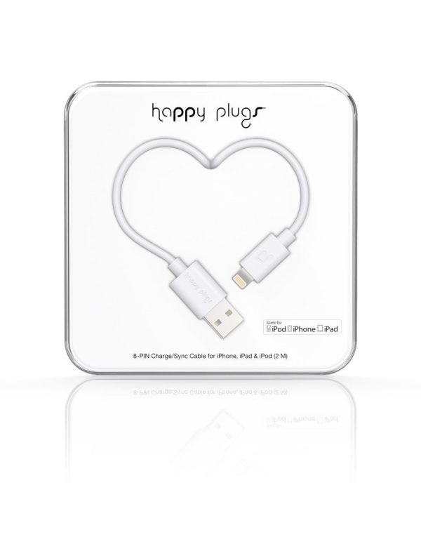 Lightning Charge Sync Cable - White Hot on Sale