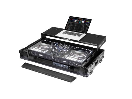 Odyssey FZGSPERFORMERW1BL, Black Label 1U Flight Case for RANE PERFORMER with Glide Style Laptop Platform and Wheels Online now