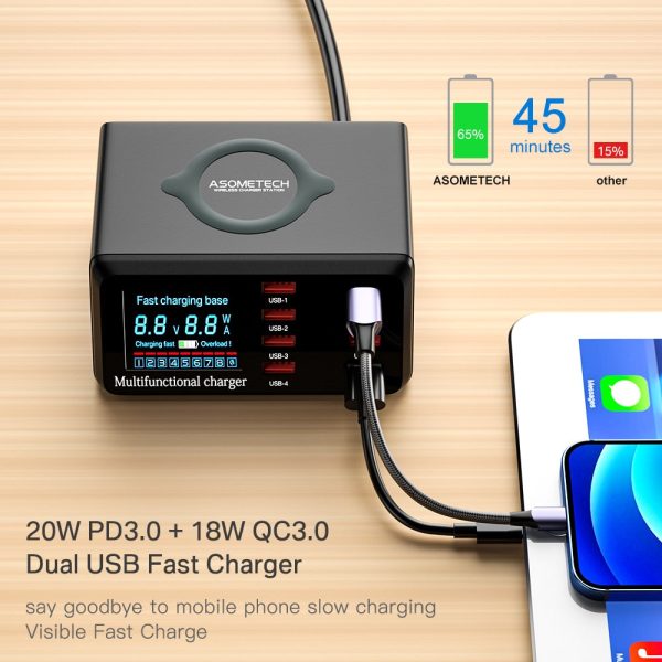 100W 8 Ports USB Charge Station Online Sale