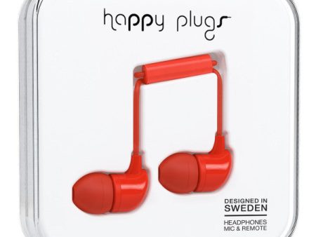 Happy Plugs In-Ear (Red) Cheap