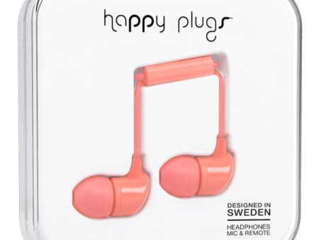 Happy Plugs In-Ear (Coral) Cheap