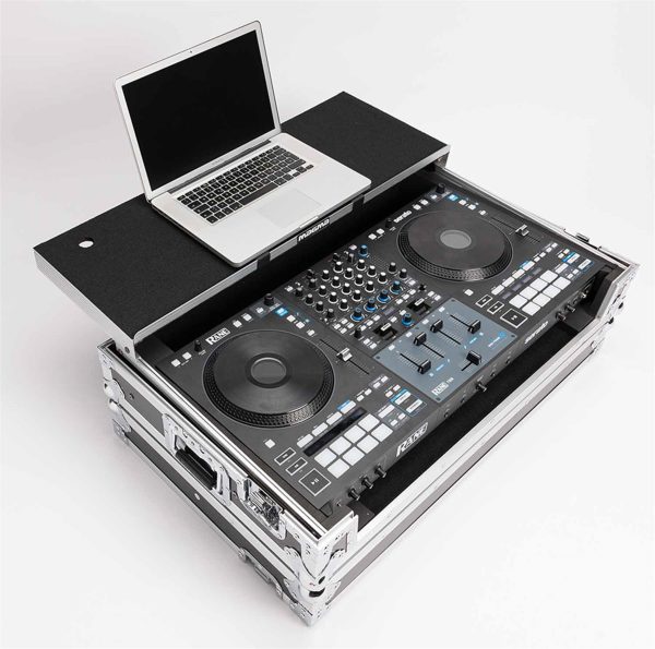 B-Stock Scratch & Dent: MAGMA MGA41026 DJ-Controller Workstation Rane Four and Performer W  Wheels Supply