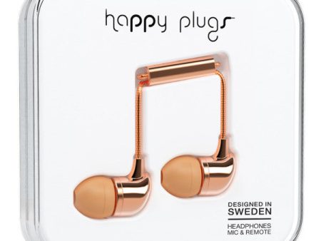 Happy Plugs In-Ear - Rose Gold (Deluxe Edition) Supply