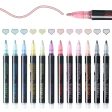 12-color Outline Metallic Markers Hot on Sale