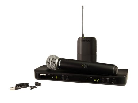 Shure BLX1288 W85 Wireless Combo System with SM58 Handheld and WL185 Lavalier Hot on Sale