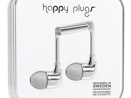 Happy Plugs In-Ear - Silver (Deluxe Edition) Discount