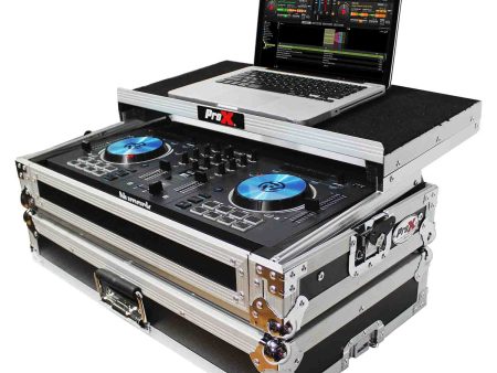 B-Stock: ProX X-MXTPRO3LT Flight Case for Numark MixTrack 3 Pro 3 and Platinum Digital Controller with Laptop Shelf Online now