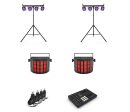 Chauvet DJ RGBW LED Derby Effect Lights DJ Lighting Package with RGB 4-Par Wash Light System, USB Transceivers and Wireless Lighting Controller on Sale