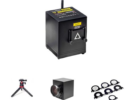 X-Laser LaserCube 1.2W WIFI DJX DJ Package by Wicked Lasers with Tripod, Expander Lens and Optics Kit Supply