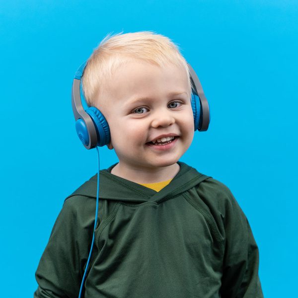 JBuddies Folding Gen 2 Kids Headphones Blue Gray Discount