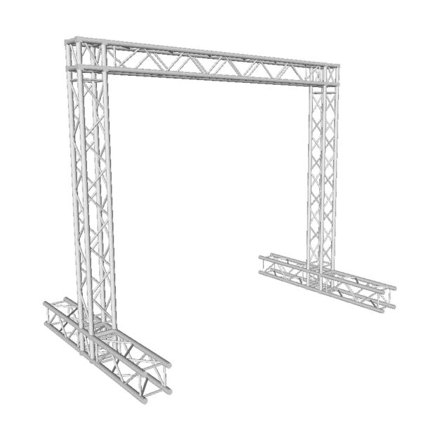 ProX KT-SQ8X8DISPLAY, Economy Truss Segment Outdoor Banner Display Package - 8 x 8 Feet Fashion