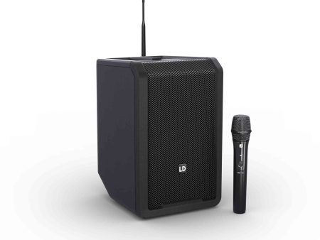 LD Systems ANNY 8 HHD B4.7 (US), Portable Battery-Powered Bluetooth PA Loudspeaker with Mixer and 1x Wireless Handheld Microphone Fashion