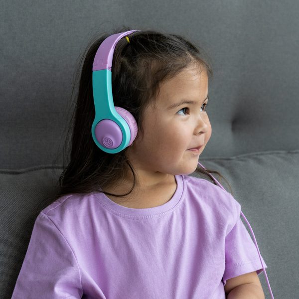 JBuddies Folding Gen 2 Kids Headphones Pink Teal Discount