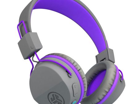 JBuddies Studio Wireless Kids Headphones Graphite Purple on Sale