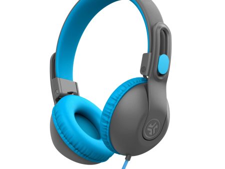 JBuddies Studio 2 On-Ear Kids Wired Headphones Blue Gray Online now