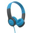 JBuddies Folding Gen 2 Kids Headphones Blue Gray Discount