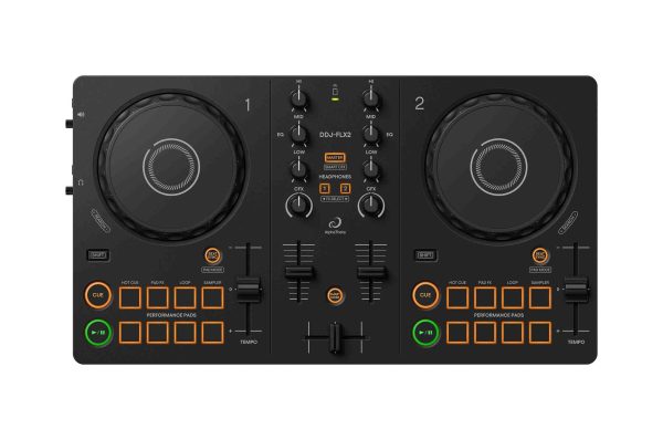 AlphaTheta DDJFLX2DSLEPC Versatile DJ Controller Package with Protection Cover - Black Online