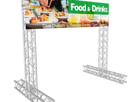 ProX KT-SQ8X8DISPLAY, Economy Truss Segment Outdoor Banner Display Package - 8 x 8 Feet Fashion