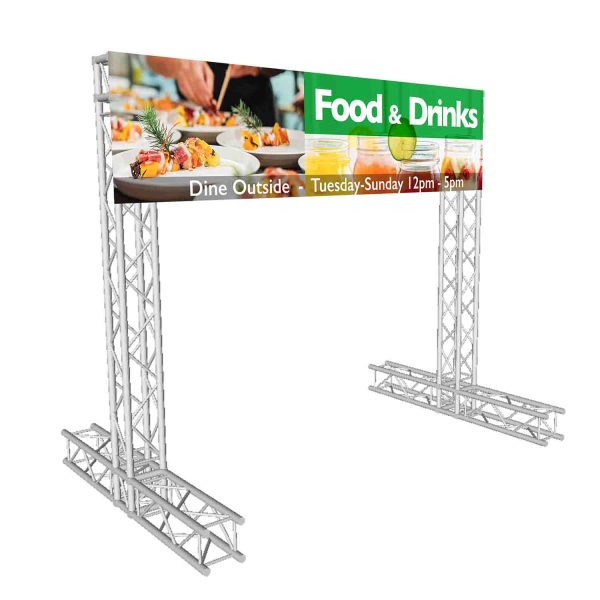 ProX KT-SQ8X8DISPLAY, Economy Truss Segment Outdoor Banner Display Package - 8 x 8 Feet Fashion