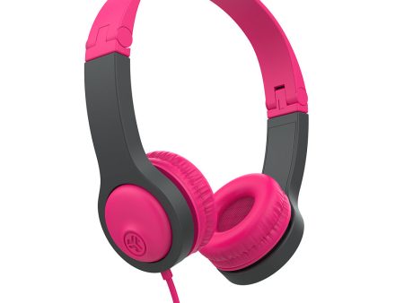 JBuddies Folding Gen 2 Kids Headphones Pink Gray on Sale