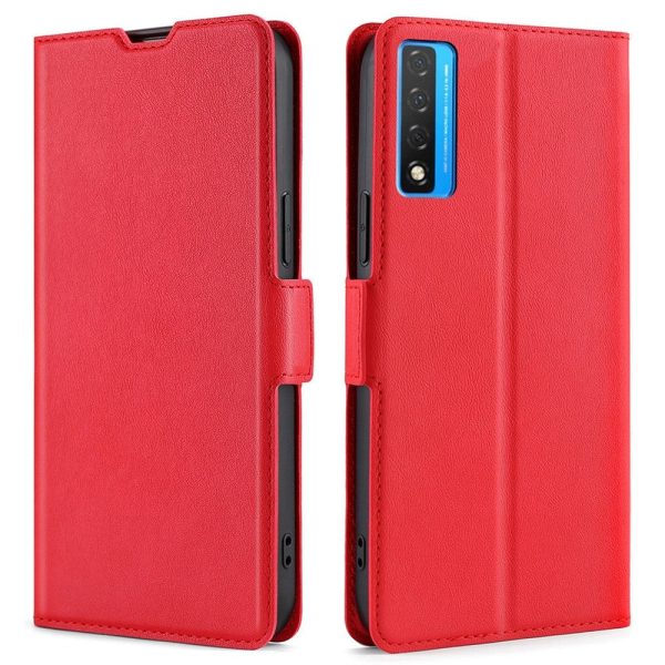 TCL 20L Slim Flip Cover m. Kortholder - Rød Online now