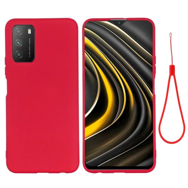 Xiaomi Poco M3 Liquid Silikone Cover - Rød Fashion