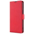 TCL 20L Slim Flip Cover m. Kortholder - Rød Online now