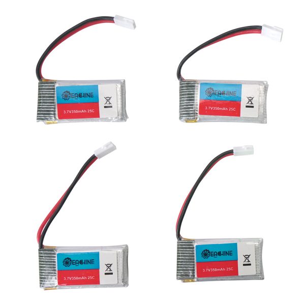 4Pcs 3.7V 350mAh 25C 1S Lipo Battery White Plug with JJRC X8 Charger Online Hot Sale