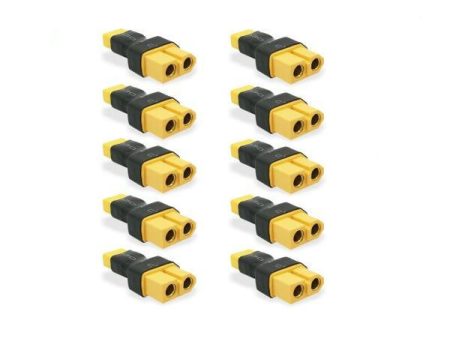 10Pcs XT30 Male to XT60 Female Adapter Battery Connector for RC Drone FPV Racing For Sale